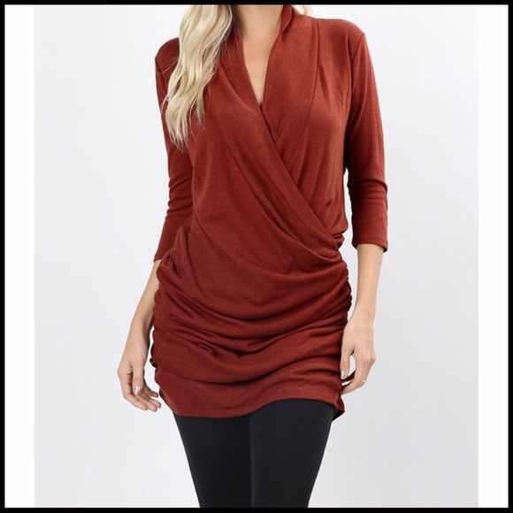 Wrap Sweater Dress - Picture 2 of 5